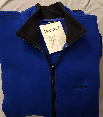 MARMOT Men's Polar Fleece Jacket Blue XL NWOT • $125