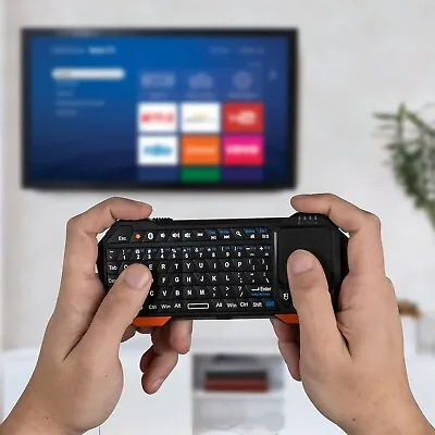 Mini Bluetooth Teclado Inalambrico Con Panel Tactil Para Smart Tv PS4 PS5 • $49.99