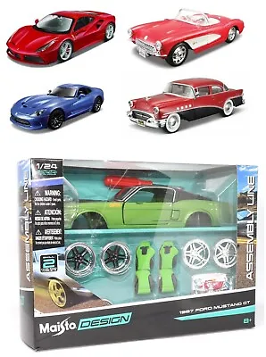 £23.07 • Buy 1:24 Scale Build Your Own Die-cast Car Kits Everything You Need Included CHOOSE