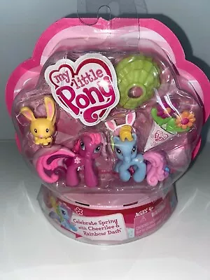 My Little Pony  Celebrate Spring With Cheerilee & Rainbow Dash  Ponyville 2009 • $25