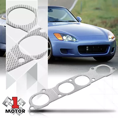 Exhaust Manifold Header Gasket 2mm Thick Steel Graphite For 00-09 Honda S2000 • $8.39