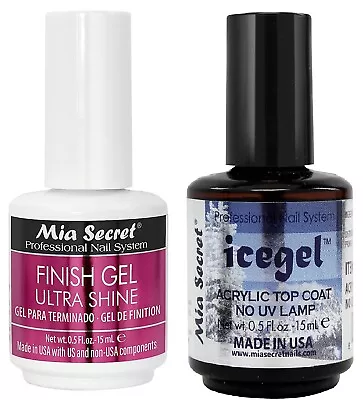 Mia Secret UV Finish Gel Ultra Shine Icegel *No UV Lamp Needed*~ Choose A Size • $12.50