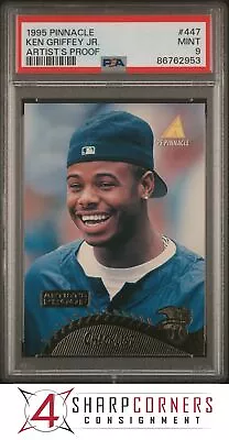 1995 Pinnacle Artist's Proof #447 Ken Griffey Jr. Hof Pop 6 Psa 9 • $0.99