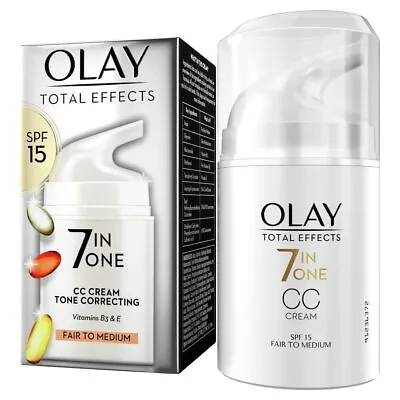 Olay Total Effects 7in1 CC Cream Fair To Medium Face Cream With SPF15 And Nia... • £11.58