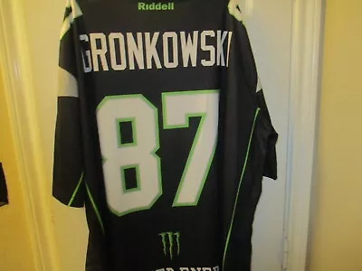 Rob Gronkowski Men's XXL Monster Energy Riddell Football Jersey Black • $22.95