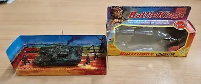 Matchbox Lesney Battle Kings K-103 K103 Military Chieftain Tank An Figures Boxed • £3