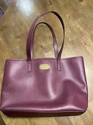 Michael Kors Leather Handbag Burgundy • $35