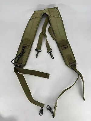 Suspenders US Army Military Individual Equipment 1970’s 8465-00-001-6471 • $14.99