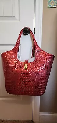 BRAHMIN Carla Red Dragon Large Tote Bag Melbourne NWT MSRP$385.00 • $267.99