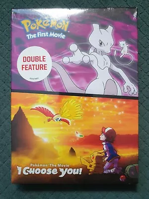 Pokemon The First Movie & I Choose You! Double Feature DVD Anime Film NEW!!! • $12.29