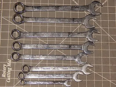 Mac Tools 8Pc SAE Knuckle Saver Combination Wrench Set 7/16  5/8  - 1  12Pt • $219.99