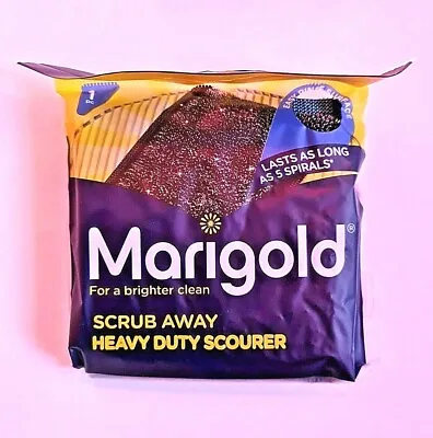 Marigold Scrub Away Heavy Duty Scourer For Pots Pans Grills And BBQs • £2.99