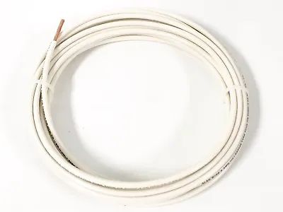 50' Feet Thhn Thwn-2 8 Awg Gauge White Stranded Copper Building Wire Vw-1 • $45.92