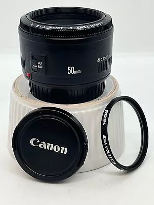 Canon EF 50mm F/1.8 II Caps  Beautiful Bokeh UV Since Day 1 MINT • £69