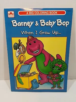 Barney & Baby Bop Big Coloring Book When I Grow Up... 1993 Vintage UNUSED NEW  • $11.97