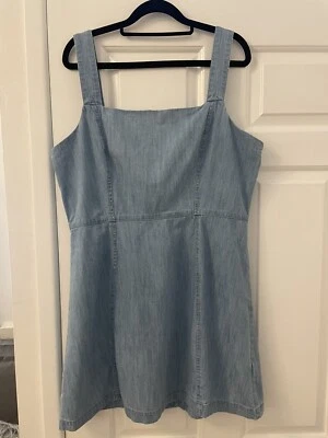 £5 • Buy ASOS Denim Look Dress Size 16