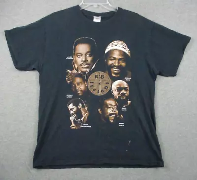 Vintage R&B Legends T-Shirt Luther Vandross Marvin Gaye Batty White Large 90s • $19.86