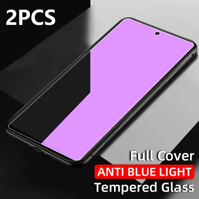 2PCS Samsung Galaxy A70 A70S A71 A72 Anti Blue Tempered Glass Screen Protectors • £4.79