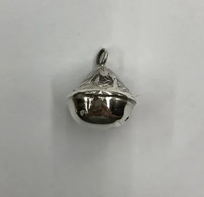 BELL - BABY RATTLE  925STERLING SILVER VINTAGE DESIGN (single Unit) • $9.99