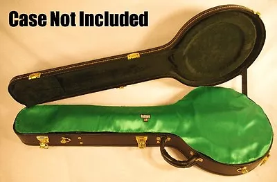 GREEN  AxeShield HD  Satin Protection Shroud ATTACHES To 5 String Banjo Case • $49.99