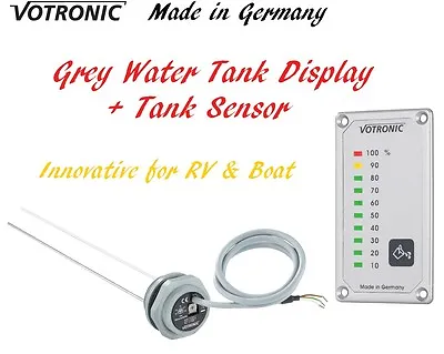 Votronic Grey Water Tank Level Gauge Monitor Meter Sensor RV Camper Van Boat • $167.87