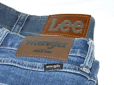 Read Used! 2-pack Lee Wrangler Mens Size 40x32 Denim Jeans Pants Lot • $24.99