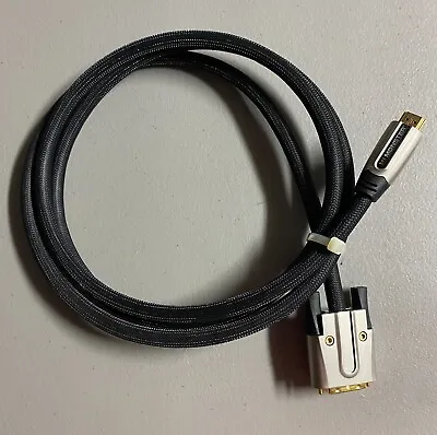 MONSTER CABLE 7' M1000DV Cable 2.1m HDMI To DVI-D Single Link Metal Ends Braided • $50