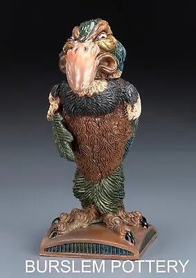 Burslem Pottery Grotesque Bird Bailiff Stoneware Inspired By Martin Brothers • £269