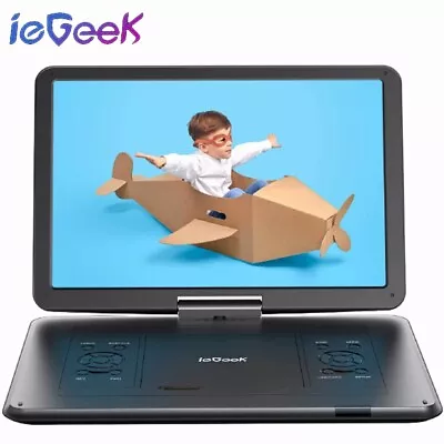 IeGeek 17.5  Portable DVD Player With 15.6  Swivel HD Large ScreenCar Charger • $104.99