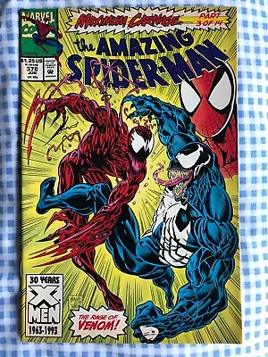 Amazing Spider-Man 378 (1993) Carnage Venom App. Maximum Carnage Part 3 Of 14 • £6.99