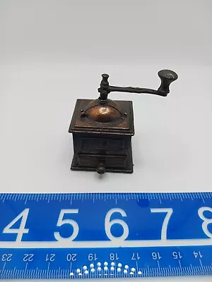 Vintage Play Me Mini Bronze Diecast Manual Coffee Grinder Pencil Sharpener • $9.99