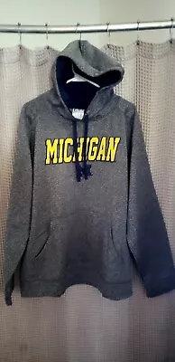 Champion Authentic Michigan Wolverines Hoodie Size XL Heather Gray • $18.19