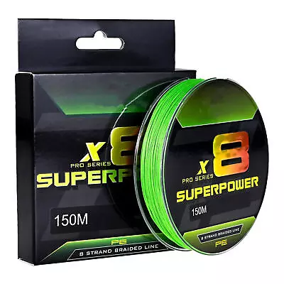 Braided Fishing Rope 150M 8 Strands Braided Multifilament PE Rope Super Strong  • $15.39