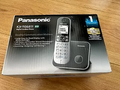 Panasonic KX-TG6811EB Single DECT Cordless Phone • £15