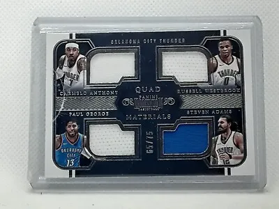 George Westbrook Melo 2016-17 Dominion QUAD PATCH (65/75) Oklahoma City Thunder • $59.99