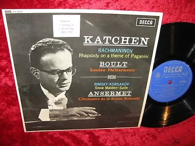 Exc To Exc+ Uk 10  Decca Br 8505 Mono Rachmaninov Rhapsody Theme Paganini Boult • £2