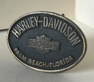 Vintage Harley Davidson Motorcycles Of Palm Beach Florida Belt Buckle  • $29.94