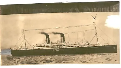 STEAM SHIP Liner 'Doric' At Sea Before COLLISION Vintage 1935 Press Photo • $35