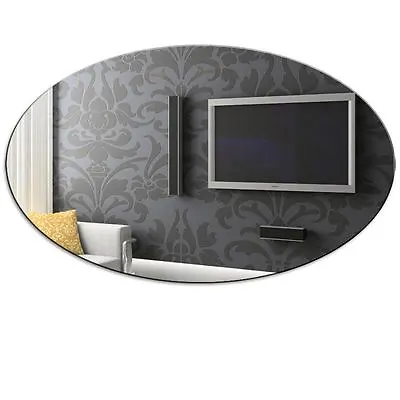 £7.18 • Buy Oval Acrylic Bedroom Bathroom Wall Mirror Home Decor  - Shatter Resistant