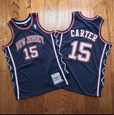 New Jersey Nets Vince Carter Blue Vintage Throwback #15 Jersey • $42.99