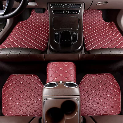 $29.99 • Buy Car Floor Mats Fit For Volkswagen PU Leather Front&Rear Non-Slip Carpets 5Pcs