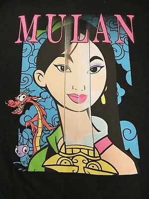 Disney Store Mulan Black T Shirt MEDIUM With Tags • $13.77