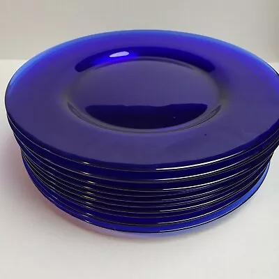 Mosser Cobalt Blue Dinner Plate Set (12) 13  Inch FRN • $50