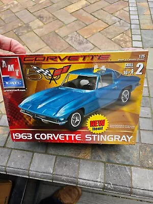 Vintage AMT Factory Sealed Model Car Kit 1/25 1963 Corvette Stingray • $9.95