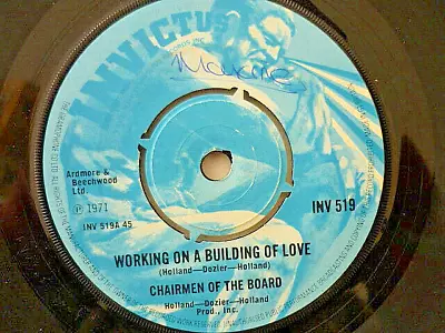 Chairman Of The Board = Working On A Building Of Love / Try On My Love For Size • £3.14