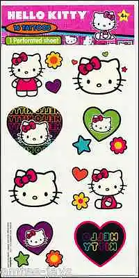 Hello Kitty Tattoos - Style 2 - Birthday Party Supplies - Hello Kitty Party Loot • $5.50