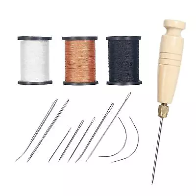 Waxed Leather Thread For Hand Sewing Repair Thread Needles Kit For Canvas • £11.93