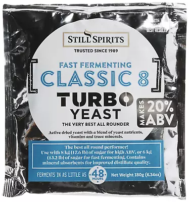 Still Spirits Turbo Classic 8 Yeast Pack Of 5 • $34.12