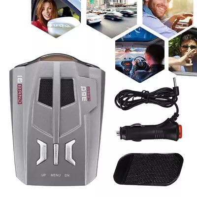 16 Band 360° Car Trucker Speed Voice Alert Warning V9 Laser Radar Detector New • $11.39