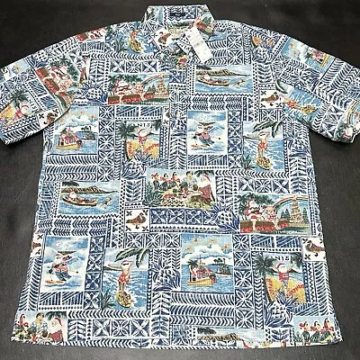 NEW Reyn Spooner Mele Kalikimaka 2020 Christmas Hawaiian Pullover Shirt Medium • $99